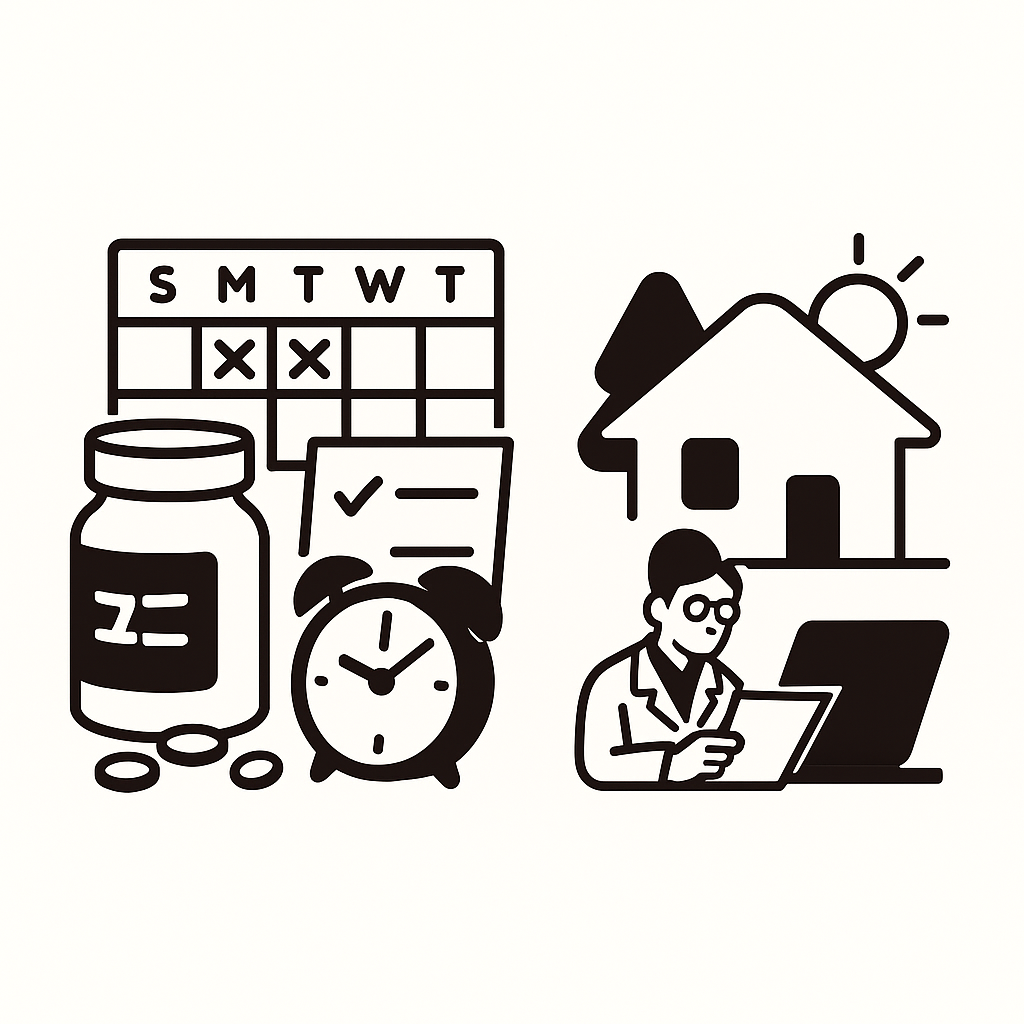 구심 복용 캘린더와 알람, 보관 체크 - 올바른 구심 복용법과 보관 방법